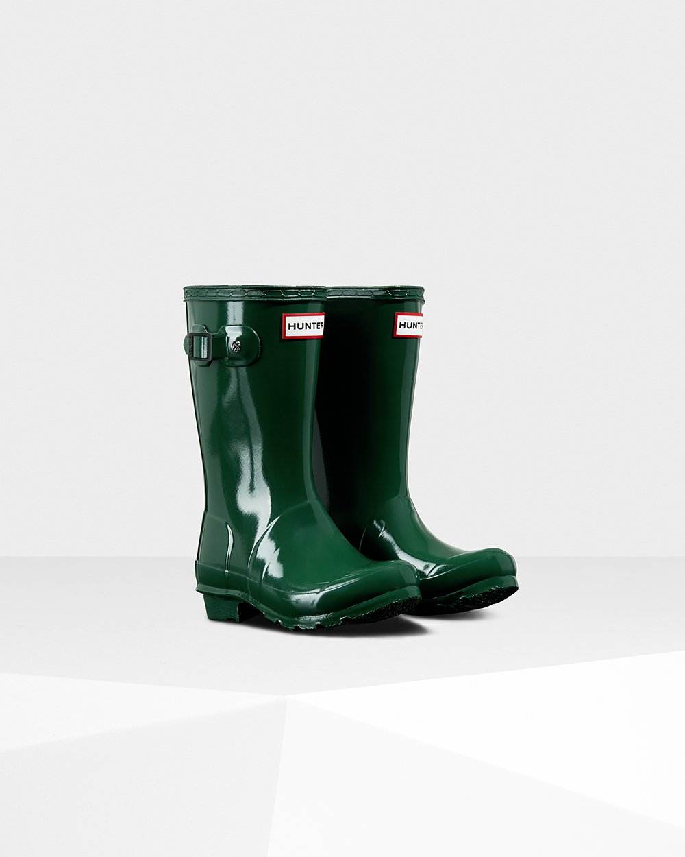 Kids Hunter Rain Boots Green - Original Big Gloss - 8546709-CG